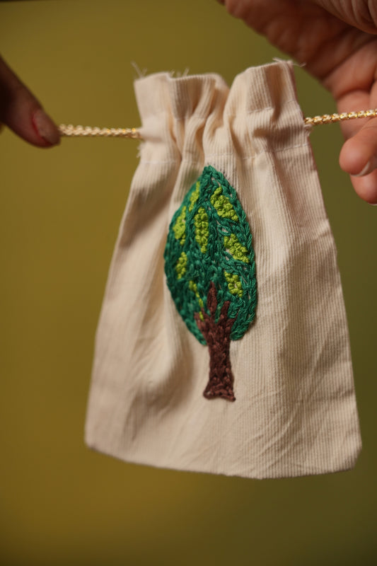 Dark Green Panchvati Potli
