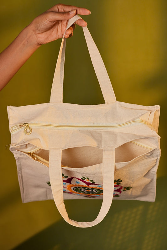 Rangoli Kala Handcrafted Embroidered Tote Bag