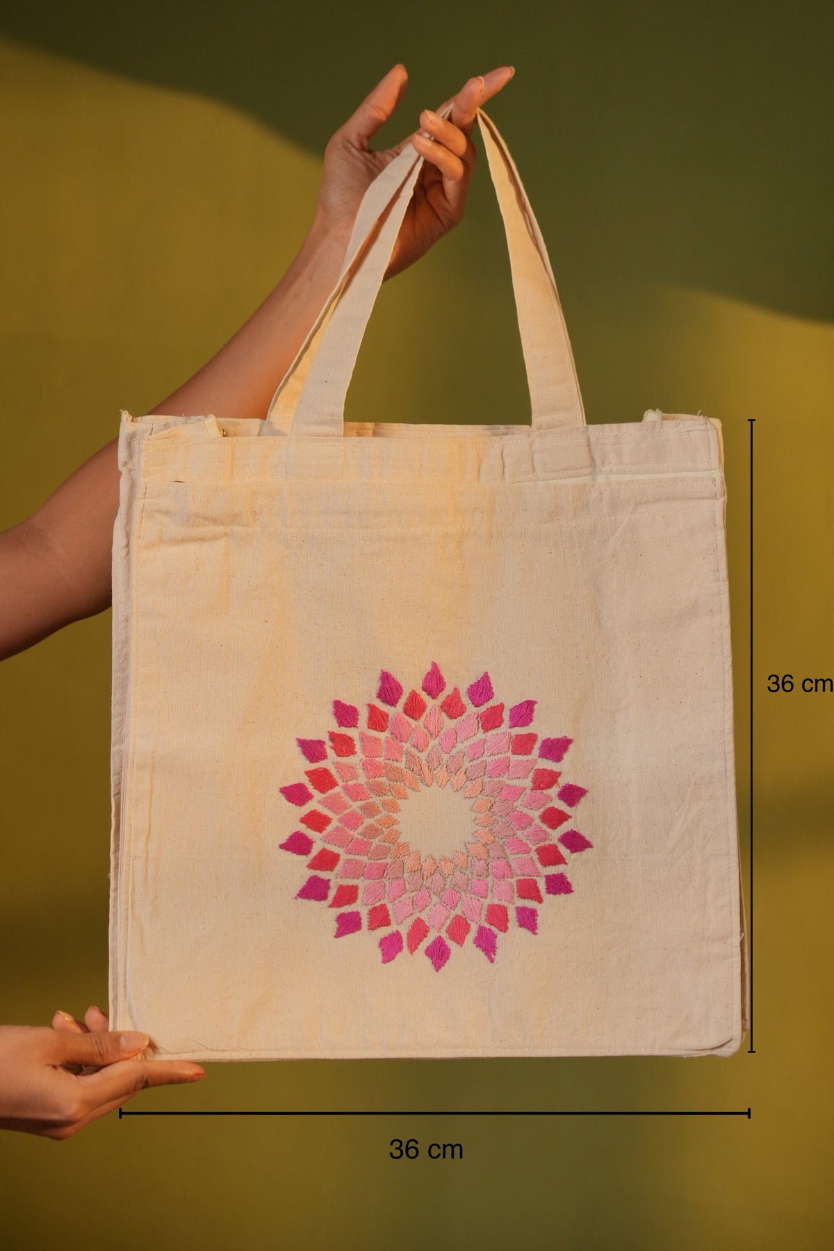 Rangoli Royale Handcrafted Tote Bag