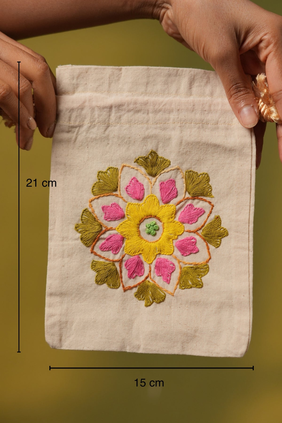 Green Rangoli Potli