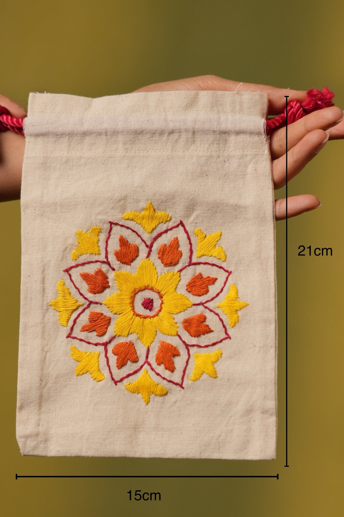 Yellow Rangoli Potli