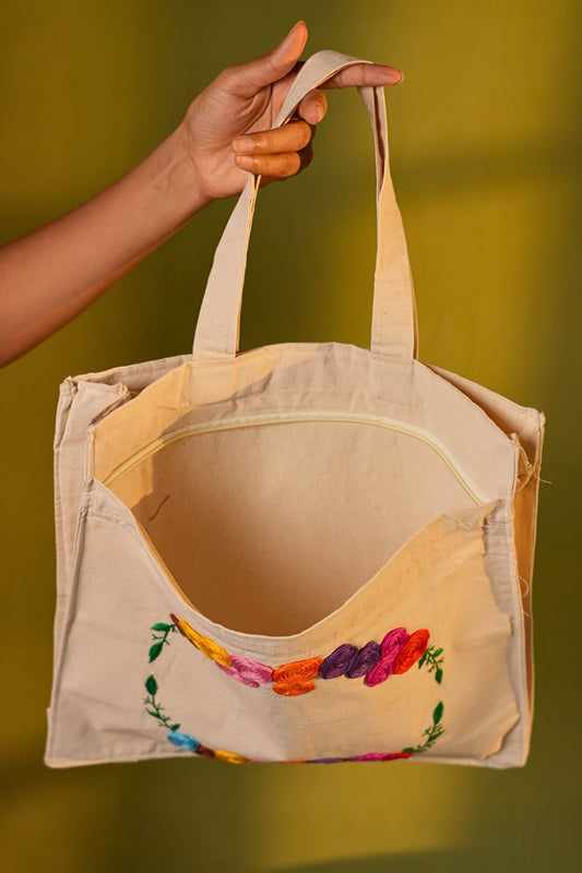 Gulbahaar Handcrafted Embroidered Tote Bag