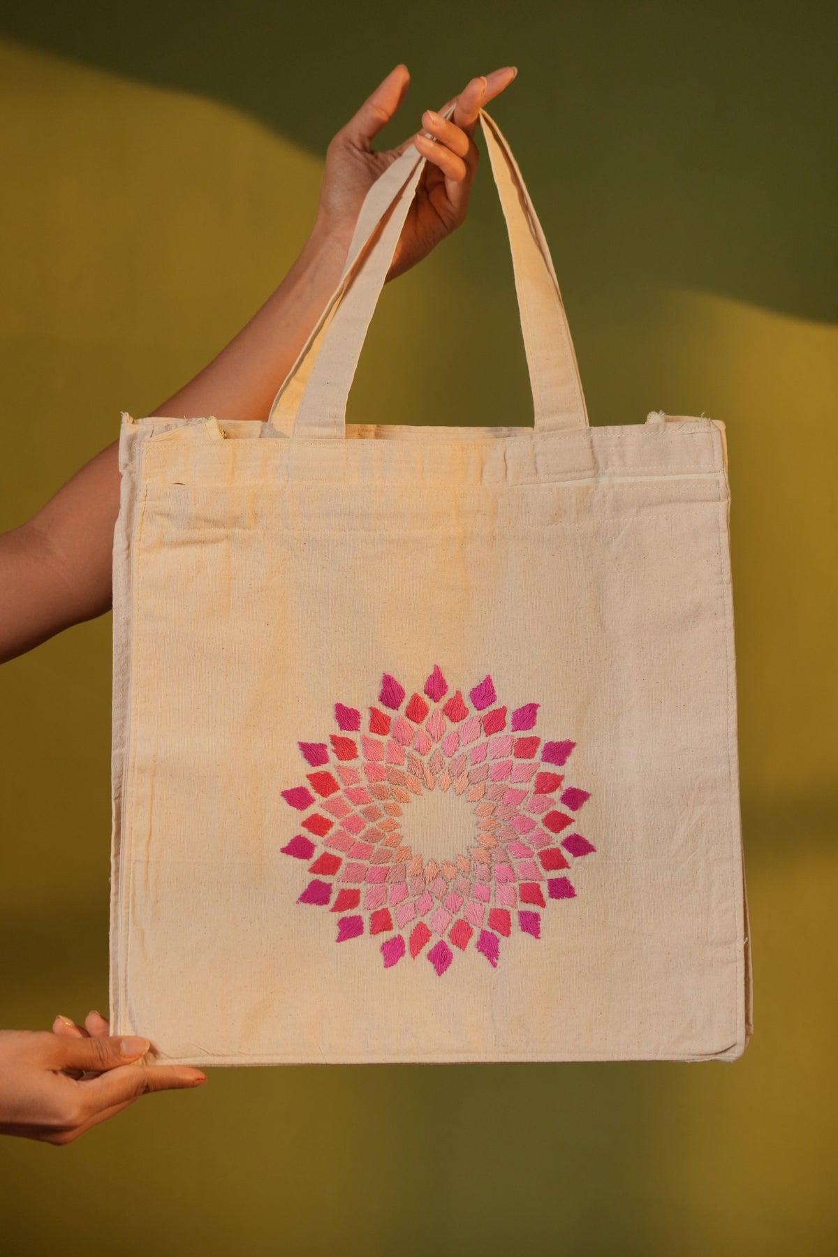 Rangoli Royale Handcrafted Tote Bag