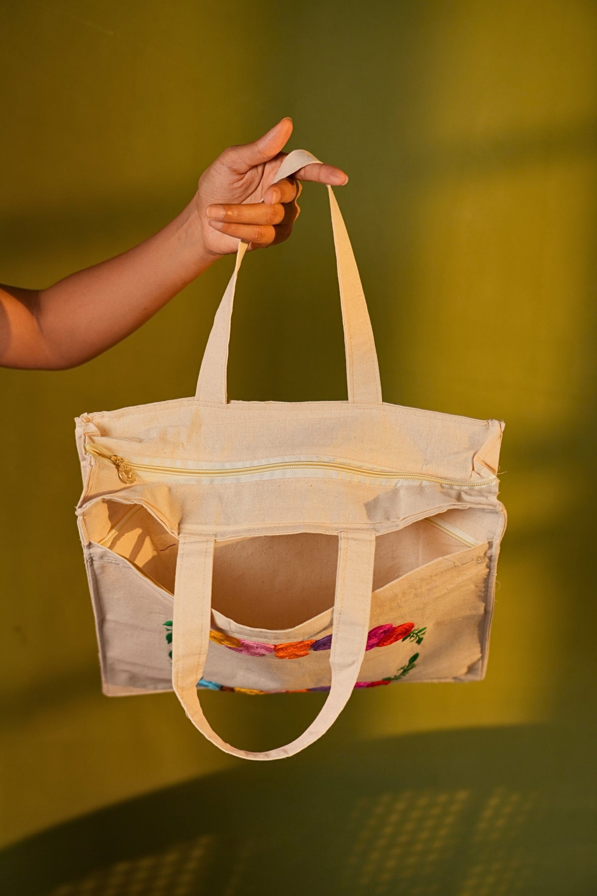 Gulbahaar Handcrafted Embroidered Tote Bag
