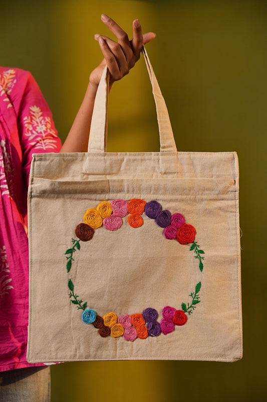 Gulbahaar Handcrafted Embroidered Tote Bag