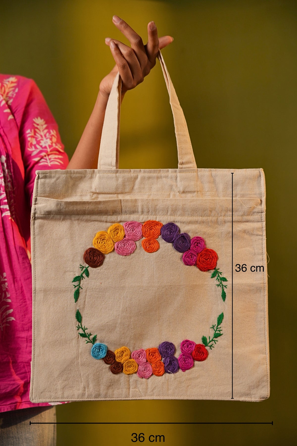 Gulbahaar Handcrafted Embroidered Tote Bag