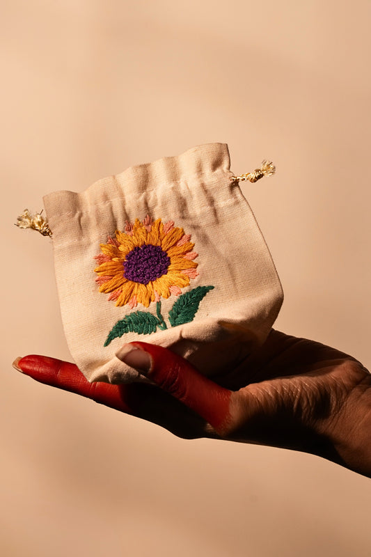 Sunflower Phoolkari Potli